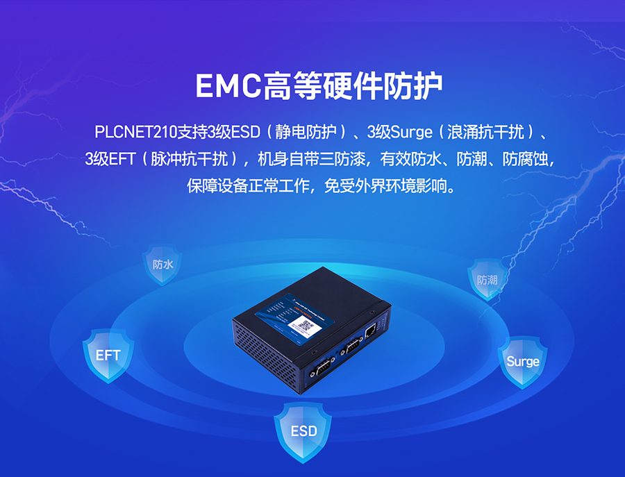 低成本PLC云网关：EMC高等硬件防护
